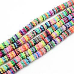 樹脂粘土ビーズ連売り  花  ミックスカラー  4~6x4~6x1~1.5mm  穴：2mm  約313~350個/連  15.35インチ〜16.14インチ&nbsp;CLAY-T001-A06