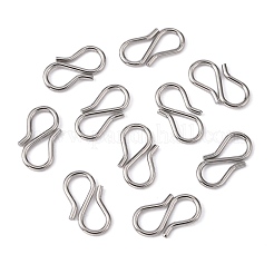変色しにくい304ステンレススチール製S字フック留め具  ステンレス鋼色  12x6x1mm&nbsp;STAS-R083-11