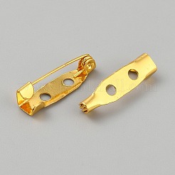 アイアン製ウラピンブローチピン  ブローチベースのセッティング  ゴールドカラー  30mm&nbsp;IFIN-WH0085-45E