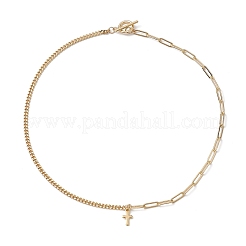 304 Stainless Steel Cross Pendant Necklaces&nbsp;NJEW-JN04617