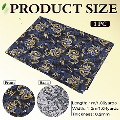Japanese Style Dragon Cotton Fiber Cloth Fabric&nbsp;DIY-WH0591-417A