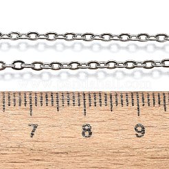 変色しにくい304ステンレススチール製レディースチェーンネックレス  ステンレス鋼色  17.7インチ（45cm）&nbsp;NJEW-C079-01C