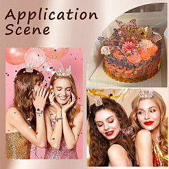Alloy Rhinestones Crown Cake Decoration&nbsp;DIY-SP0003-25RG