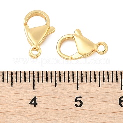 真鍮カニカン  カドミウムフリー＆ニッケルフリー＆鉛フリー  18KGP本金メッキ  12x7.5x3.5mm  穴：1.4mm&nbsp;KK-U056-01G