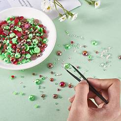 60g Resin patch multi size mixed pearl patch DIY jewelry accessories(2 bags)&nbsp;JX586H