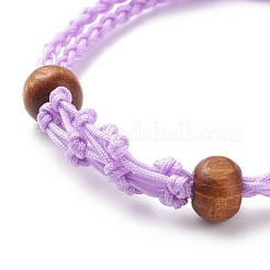 Adjustable Braided Nylon Cord Macrame Pouch Bracelet Making&nbsp;AJEW-JB01133