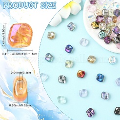 100Pcs 10 Colors Electroplate Glass Beads Sets&nbsp;EGLA-YW0005-56A