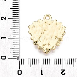 合金ラインストーンペンダント  ナザールボンジュウのハートチャーム  ライトゴールド  19.5x18x3mm  穴：1.6mm&nbsp;ALRI-N058-16KCG