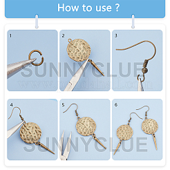 キットを作るDIYイヤリング  合金ペンダントとリンキングリングを含む  天然宝石＆ガラス＆淡水シェルビーズ  真鍮のピアスフック  ミックスカラー&nbsp;DIY-SC0001-20
