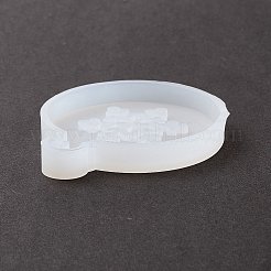 Christmas Theme DIY Flat Round with Snowflake Pendant Silicone Molds&nbsp;DIY-F114-34