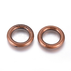 CCBプラスチックフレームコネクター  リング  赤銅鉱  22x4mm  14mm内径&nbsp;CCB-P004-43R