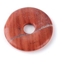 天然石&合成天然石ペンダント  ドーナツ/円盤  染め  ドーナツ幅：13.5~16mm  33~40x4~5mm  穴：6~8mm&nbsp;G-Q458-23