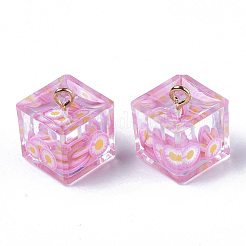 Transparent Epoxy Resin Pendants&nbsp;LS-CRES-N025-08C
