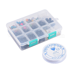 DIY Chakra Stretch Bracelet Making Kits&nbsp;DIY-JP0005-63G