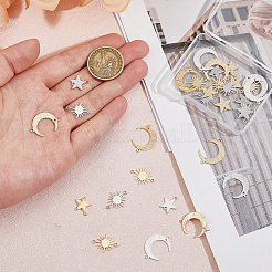 30Pcs 6 Styles Brass Link Connectors&nbsp;KK-HS0014-96