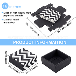 Square Folding Cardboard Small Cake Drawer Box&nbsp;CON-WH0084-49A