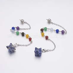 Natural & Synthetic Mixed Stone Dowsing Pendulums&nbsp;MAK-P009-C