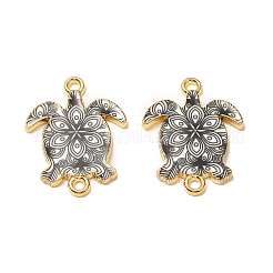Printed Alloy Connector Charms&nbsp;LS-ENAM-C009-02G-05