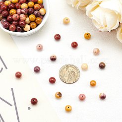 天然のムーアカイトラウンドビーズ連売り  8mm  穴：1mm  約45個/連  15インチ  1連売り/箱&nbsp;G-AR0001-60