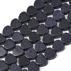 Synthetic Blue Goldstone Beads Strands&nbsp;GG-CBA199E-B02-01