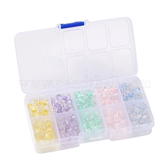 125Pcs 10 Style Transparent Acrylic Beads&nbsp;TACR-YW0001-38