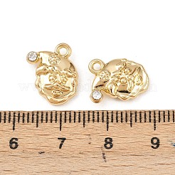 Christmas Alloy with Crystal Rhinestone Charms&nbsp;FIND-G102-02G-02