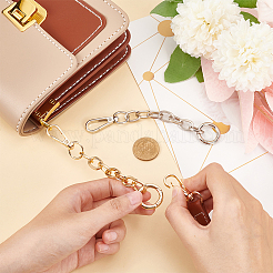 2Pcs 2 Colors Iron Cable Chain Purse Strap Extenders&nbsp;IFIN-WR0001-11B