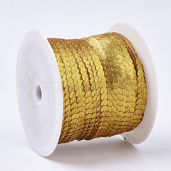 Ornament Accessories Plastic Paillette Bead Strands&nbsp;PVC-T006-02J