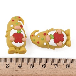 教師の日のテーマシリコンビーズ  gnome  33x17.5x17mm  穴：2mm&nbsp;SIL-I013-01C-01