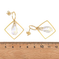 Brass Dangle Stud Earring for Women&nbsp;EJEW-JE07354