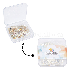 36Pcs 18 Style Rack Plating Light Gold Alloy Enamel Links Connectors&nbsp;ENAM-PH0001-88