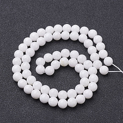 Natural Mashan Jade Round Beads Strands&nbsp;X-G-D263-6mm-XS01