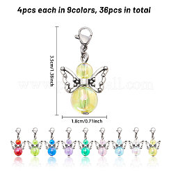Angel Acrylic & Alloy Pendant Decorations&nbsp;HJEW-AB00682