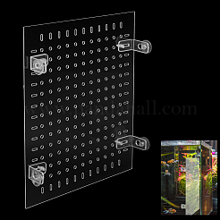 アクリル水槽用断熱ボード  PVC吸盤付き  長方形  透明  300x250x2mm  穴：5.5mmと10.5x3.5mm&nbsp;DIY-WH0740-20A