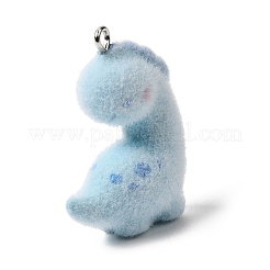 Flocking Opaque Resin Pendants&nbsp;RESI-G123-01V