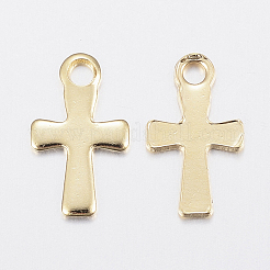 304 Stainless Steel Tiny Cross Charms&nbsp;X-STAS-H436-49
