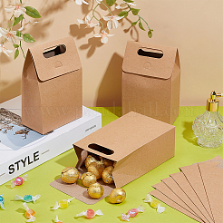 Rectangle Kraft Paper Gift Bags with Hole Handle&nbsp;CON-WH0088-84