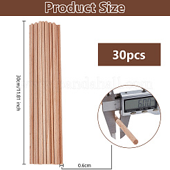 ウッドクラフトスティック  コラム  古いレース  30x0.6cm&nbsp;WOOD-WH0125-11D