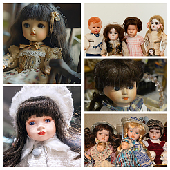 Ppヘアドールウィッグヘア  DIYの女の子のためのbjdメイキングアクセサリー  ブラック  235x60x3.5mm&nbsp;DIY-WH0349-395C-03