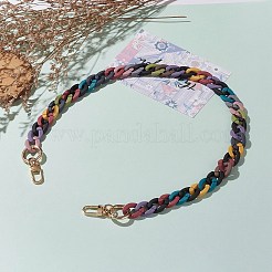 Opaque Spray Painted Acrylic Chains Bag Handles&nbsp;AJEW-BA00068-01