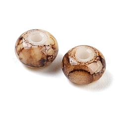 Opaque Spray Painted Glass Beads&nbsp;GLAA-G118-01S