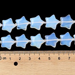 オパールビーズ連売り  シードビーズで  膨らんだ星  14~15.5x15~16x6.5~7mm  穴：1mm  約24~25個/連  15.55''~15.95''（39.5~40.5センチメートル）&nbsp;G-NH0005-028