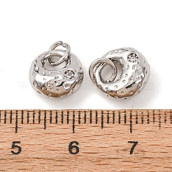 Brass Micro Pave Cubic Zirconia Pendants&nbsp;KK-A279-25P