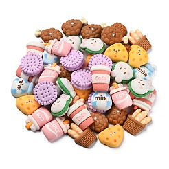 50Pcs Opaque Resin Decoden Cabochons&nbsp;RESI-CJ0002-78