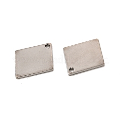 変色しない201ステンレススチールペンダント  ひし形チャーム  ステンレス鋼色  16x13x0.5mm  穴：1.2mm&nbsp;STAS-P320-26P