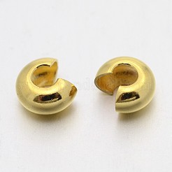 アイアン製つぶし玉カバーカシメ玉カバー  ミックスカラー  直径3mm  穴：1.2~1.5mm&nbsp;X-IFIN-X0031-3mm
