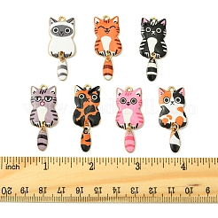 14Pcs 7 Colors Alloy Enamel Pendants&nbsp;FIND-FS0002-99