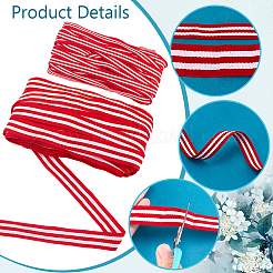 50M 2 Styles Polyester Stripe Ribbon&nbsp;OCOR-PH0004-92