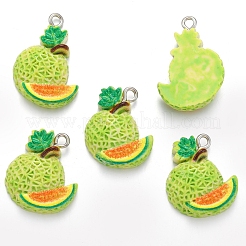 Resin Fruit Pendants&nbsp;PW-WGB3762-01
