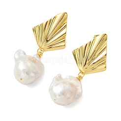 304 Stainless Steel Stud Dangle Earrings&nbsp;EJEW-JE07310